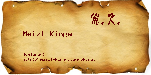 Meizl Kinga névjegykártya